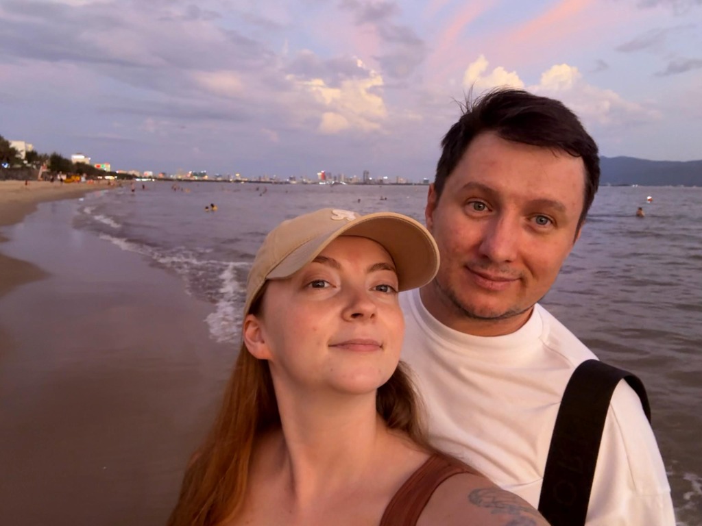 На пляже Дананга